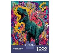 1000 Piezas Dinosaurioio Rompecabezas Juguetes Desafiantes Decoración Familiar Antiguo Behemoth Puzle Juego De Habilidad Juguete Educativo para Adultos 52x38cm/1000pcs