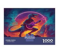 1000 Piezas Dinosaurioio Rompecabezas Juguetes Desafiantes Decoración Familiar Antiguo Behemoth Puzle Juego De Habilidad Juguete EduGatoivo para Adultos 52x38cm/1000pcs