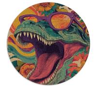 1000 Piezas Dinosaurioio Rompecabezas Juguetes Desafiantes Decoración Familiar Antiguo Behemoth Puzle Juego De Habilidad Juguete EduGatoivo para Adultos 1000pcs (67.5x67.5cm)