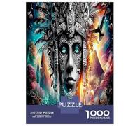 1000 Piezas Dios Maya Puzzle Juego EduGatoivo Estatua de Piedra Gigante Rompecabezas Desafío Juguetes para Adultos Y Niños A Partir De 12 Años 52x38cm/1000pcs