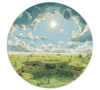 1000 Piezas Disfraz de Prado Puzzle Juguetes Desafiantes Decoración del Hogar The Man-Eating Pit Rompecabezas Familiar Regalo Creativo para Adultos Y Niños 1000pcs (67.5x67.5cm)