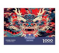1000 Piezas Dragon Chinois Puzle Entretenimiento Creativo Decoración Familiar Criatura fantasía Rompecabezas Familiar Juguete Educhativo para Adultos Y Niños 70x50cm/1000pcs