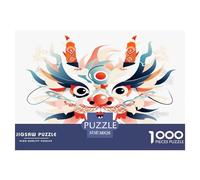 1000 Piezas Dragon Chinois Puzle Entretenimiento Creativo Decoración Familiar Criatura fantasía Rompecabezas Familiar Juguete Educhativo para Adultos Y Niños 38x26cm/1000pcs