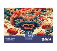 1000 Piezas Dragon Chinois Puzzle Juego De Habilidad Decoración Familiar Criatura fantasía Rompecabezas Imposible Juguete Educhativo para Adultos Y Niños 70x50cm/1000pcs