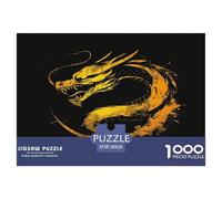 1000 Piezas Dragon Chinois Puzzle Juguetes Desafiantes Decoración del Hogar Criatura fantasía Rompecabezas Familiar Juguete Educhativo para Adultos Y Niños 38x26cm/1000pcs