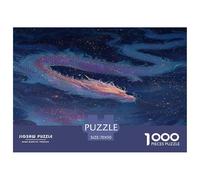1000 Piezas Dragón Puzle Entretenimiento Creativo Decoración del Hogar Juguetes Desafiantes Criaturas fantásticas Puzzle Desafíos Divertidos para Adultos Y Niños 70x50cm/1000pcs