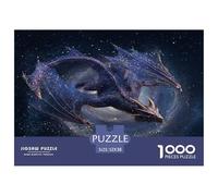 1000 Piezas Dragón Puzle Juego De Habilidad Decoración del Hogar Criaturas fantásticas Rompecabezas De Decoración Regalo Creativo para Adultos Y Niños 52x38cm/1000pcs