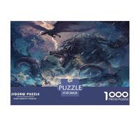 1000 Piezas Dragón Puzzle Juego De Habilidad Decoración del Criaturas fantásticas Puzle Hogar Juguetes Desafiantes Regalo Creativo para Adultos Y Niños 38x26cm/1000pcs