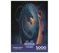 1000 Piezas Dragón Puzzle Juguetes Desafiantes Decoración Familiar Criaturas fantásticas Rompecabezas Imposible Desafíos Divertidos para Adultos Y Niños 38x26cm/1000pcs