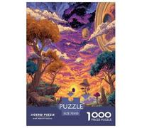 1000 Piezas Eclipse del Cielo Arcoíris Puzzle Juguetes Desafiantes Decoración del Hogar The Forest Isle Bridge Path Rompecabezas Imposible Juguete EduGatoivo para Adultos Y Niños 70x50cm/1000pcs