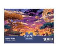 1000 Piezas Eclipse del Cielo Arcoíris Puzzle Juguetes Desafiantes Decoración Familiar The Forest Isle Bridge Path Rompecabezas De Decoración Regalo Creativo para Adultos Y Niños 38x26cm/1000pcs