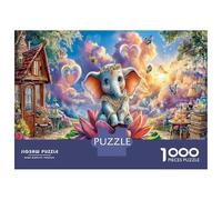 1000 Piezas Elefante Bike Ride Puzzles Juego EduGatoivo Animaleses Salvaje Inteligente Rompecabezas Intelectual Desafío para Adultos Y Niños A Partir De 12 Años 52x38cm/1000pcs