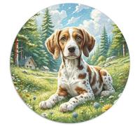1000 Piezas English Springer Spaniel Puzle Entretenimiento Creativo Decoración del Hogar Juguetes Desafiantes Animal lindoes Puzzle Desafíos Divertidos para Adultos Y Niños 1000pcs (67.5x67.5cm)