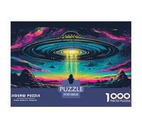 1000 Piezas Extraterrestre UFO Puzle Juguetes Desafiantes Decoración del Hogar Juego De Habilidad ET Puzzle Juguete Educhativo para Adultos Y Niños 38x26cm/1000pcs
