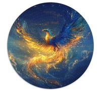 1000 Piezas Fénix Puzzle Juego De Habilidad Decoración del Hogar Pájaro de Fuego Rompecabezas Familiar Regalo Creativo para Adultos Y Niños 1000pcs (67.5x67.5cm)