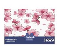 1000 Piezas Fleur de cerisier Puzzle Entretenimiento Creativo Decoración del Hogar Plantaa Rompecabezas De Decoración Desafíos Divertidos para Adultos Y Niños 38x26cm/1000pcs
