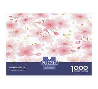 1000 Piezas Fleur de cerisier Puzzle Juego De Habilidad Decoración Familiar Fleurs Rompecabezas Imposible Regalo Creativo para Adultos Y Niños 70x50cm/1000pcs