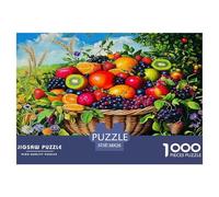 1000 Piezas Frutas Puzzle Juego De Habilidad Decoración Familiar Alimentación Rompecabezas De Decoración Regalo Creativo para Adultos Y Niños 38x26cm/1000pcs