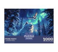 1000 Piezas Gato Bosque Noruego Puzzle Juego De Habilidad Decoración del Animaleseses Puzle Hogar Juguetes Desafiantes Regalo Creativo para Adultos Y Niños 38x26cm/1000pcs