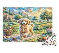 1000 Piezas Goldendoodle para Mujeres y Hombres: Caniche en Huerto Juego Familiar Divertido y Desafiante Idea de Regalo 52x38cm/1000pcs