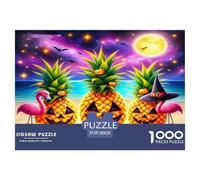 1000 Piezas Halloween Puzzle Entretenimiento Creativo Decoración del Hogar Festival del Terror Rompecabezas Imposible Juguete EduGatoivo para Adultos Y Niños 38x26cm/1000pcs