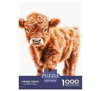 1000 Piezas Highland Gatotle Puzzle Juego De Habilidad Decoración del Vaca Puzle Hogar Juguetes Desafiantes Regalo Creativo para Adultos Y Niños 70x50cm/1000pcs