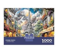 1000 Piezas Historic Vibrant Stone para Mayores Entusiastas De Puzzles - Cartón Resistente Puzzle De Entrenamiento De Concentración Eiffel Tower & Regalo De Inauguración De Casa 52x38cm/1000pcs