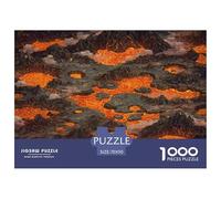 1000 Piezas Infierno Carmesí Puzle Juego De Habilidad Decoración Familiar Juguetes Desafiantes Lava Rift Puzzle Regalo Creativo para Adultos Y Niños A Partir De 14 Años 70x50cm/1000pcs