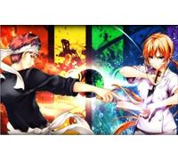1000 Piezas - Japanese Animes Food Wars Carteles - Art Puzzles - Juego De Memorias For Adults - Juguetes Divertidos para La Familia - Decoración De Paredes para El Hogar Zx741Aw
