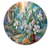 1000 Piezas Jardín de Cuentos de Hadas Puzzles Juego Familiar Mariposa Juego De Rompecabezas Desafío Juguetes para Adultos Y Niños A Partir De 12 Años 1000pcs (67.5x67.5cm)