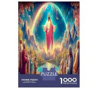 1000 Piezas Jesús Comodidades Puzzles Juego EduGatoivo Dios Rompecabezas Actividades Familiares para Adultos Y Niños A Partir De 12 Años 52x38cm/1000pcs