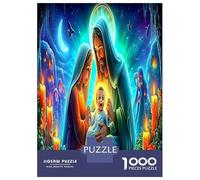 1000 Piezas Jesús con los niños Puzzle Juego Familiar Dios Rompecabezas Intelectual Desafío para Adultos Y Niños A Partir De 12 Años 52x38cm/1000pcs