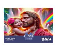 1000 Piezas Jesús - Religión Puzle Juego De Habilidad Decoración Familiar Juguetes Desafiantes Dios Puzzle Regalo Creativo para Adultos Y Niños A Partir De 14 Años 52x38cm/1000pcs