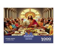 1000 Piezas Jesús - Religión Puzle Juego De Habilidad Decoración Familiar Juguetes Desafiantes Dios Puzzle Regalo Creativo para Adultos Y Niños A Partir De 14 Años 70x50cm/1000pcs