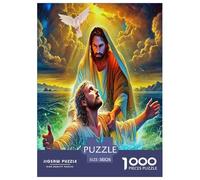 1000 Piezas Jesús - Religión Puzle Juego De Habilidad Decoración Familiar Juguetes Desafiantes Dios Puzzle Regalo Creativo para Adultos Y Niños A Partir De 14 Años 38x26cm/1000pcs