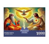 1000 Piezas Jesús - Religión Puzle Juguetes Desafiantes Decoración del Hogar Dios Rompecabezas De Decoración Desafíos Divertidos para Adultos Y Niños 38x26cm/1000pcs