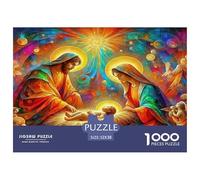 1000 Piezas Jesús - Religión Puzzle Entretenimiento Creativo Decoración del Hogar Dios Rompecabezas De Decoración Desafíos Divertidos para Adultos Y Niños 52x38cm/1000pcs