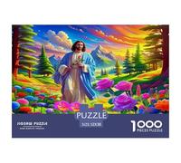 1000 Piezas Jesús - Religión Puzzle Juego De Habilidad Decoración Familiar Dios Rompecabezas Imposible Regalo Creativo para Adultos Y Niños 52x38cm/1000pcs
