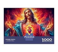 1000 Piezas Jesús y el Niño Puzzle Juego EduGatoivo Dios Rompecabezas Actividades Familiares para Adultos Y Niños A Partir De 12 Años 38x26cm/1000pcs