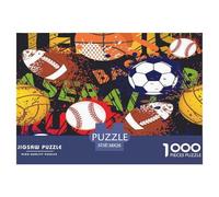 1000 Piezas Jeux de Boule Puzzle Juguetes Desafiantes Decoración Familiar Deportess Equipment Rompecabezas De Decoración Regalo Creativo para Adultos Y Niños 38x26cm/1000pcs