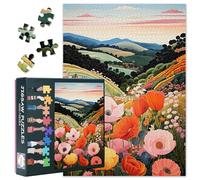 1000 piezas Jigsaw Puzzles para Adultos Paisaje Naturaleza Amapola Desafiante Puzzle 1000 Piezas, 70 x 50 cm Familia Juegos Educativos y Decoración del Hogar (Blooming Flower Series)