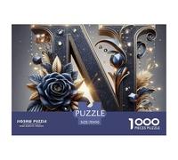 1000 Piezas Letras A-Z Rompecabezas Desafiante Letras A-Z Rompecabezas De Decoración Pasatiempo Creativo Regalo para Adultos A Partir De 12 Años 70x50cm/1000pcs