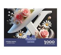 1000 Piezas Letras A-Z Rompecabezas Premium Letras A-Z Rompecabezas De Decoración Juego Familiar Regalo para Adultos A Partir De 12 Años 70x50cm/1000pcs
