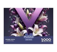 1000 Piezas Letras A-Z Rompecabezas Premium Letras A-Z Rompecabezas De Decoración Juego Familiar Regalo para Adultos A Partir De 12 Años 70x50cm/1000pcs