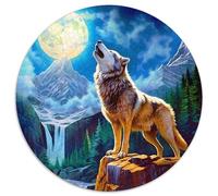 1000 Piezas Lobo Puzzle Entretenimiento Creativo Decoración del Hogar Wild Life Rompecabezas De Decoración Desafíos Divertidos para Adultos Y Niños 1000pcs (67.5x67.5cm)