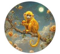 1000 Piezas Macaco Mono Puzzle Juego De Habilidad Decoración Familiar Animales Rompecabezas De Decoración Regalo Creativo para Adultos Y Niños 1000pcs (67.5x67.5cm)