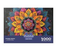 1000 Piezas Mandala Puzle Juego De Habilidad Decoración del Hogar Arte Estilo Rompecabezas De Decoración Regalo Creativo para Adultos Y Niños 70x50cm/1000pcs
