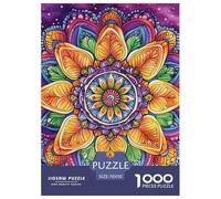 1000 Piezas Mandala Puzzle Juguetes Desafiantes Decoración del Hogar Arte Estilo Rompecabezas Familiar Regalo Creativo para Adultos Y Niños 70x50cm/1000pcs