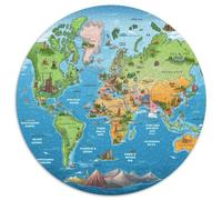 1000 Piezas Mapasasa de Europa Puzzle Juguetes Desafiantes Decoración del Hogar Geografía Europea Rompecabezas Familiar Desafíos Divertidos para Adultos Y Niños 1000pcs (67.5x67.5cm)