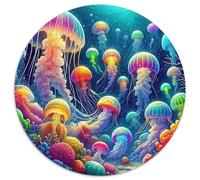 1000 Piezas Medusas Rompecabezas Entretenimiento Creativo Decoración del Hogar Marine Life Puzle Juguetes Desafiantes Juguete EduGatoivo para Adultos 1000pcs (67.5x67.5cm)